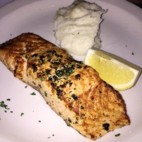 Gluten-free salmon from Mark Joseph Steakhouse